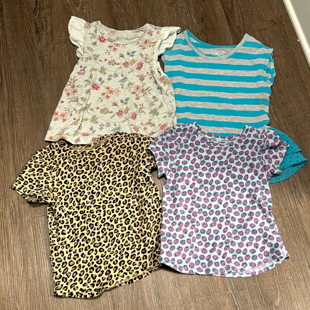 Toddler Girls (4) Shirts Size 4/5